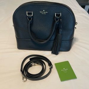 Kate Spade black Sadie Dome Satchel